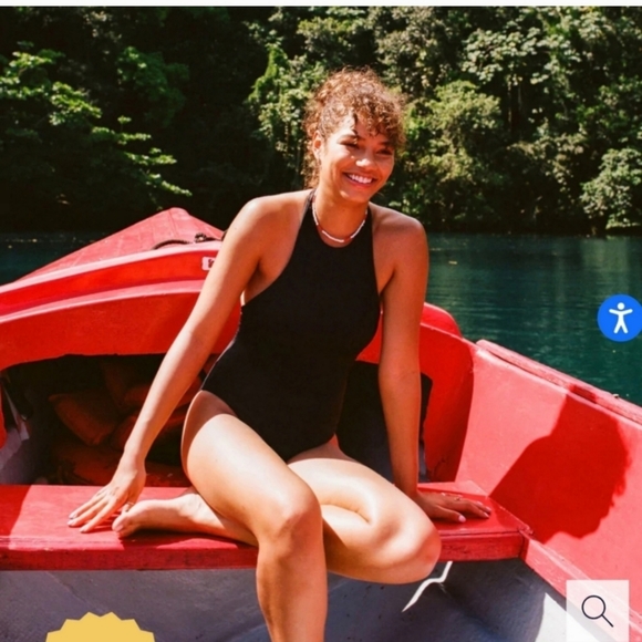 Andie black The Luzon one piece swimsuit Large - Picture 8 of 16